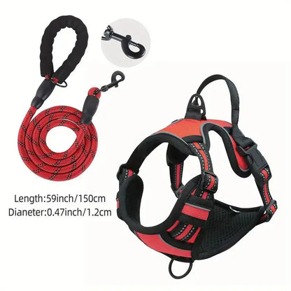 Breathable dog harness

