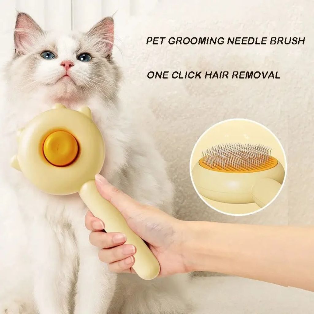 Pet hair remover brush