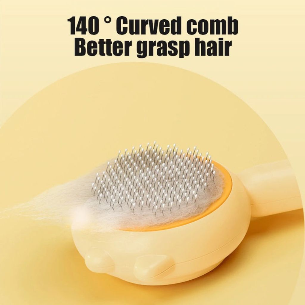 Dog brush for loose hair
