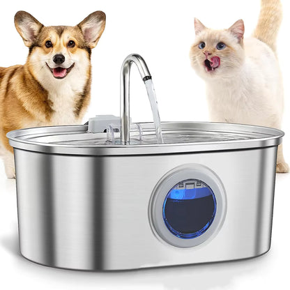 304 stainless steel cat water fountain with filters.